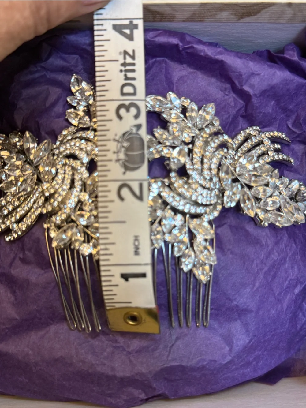 Regina B Stunning Statement Swarovski Crystal  Bridal Hair Comb